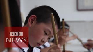 Chinese caligraphy When children forget how to write  BBC News [upl. by Meletius425]