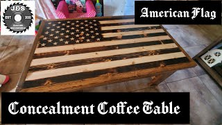 American Flag Concealment Coffee Table [upl. by Dickman]