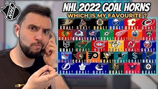 Reacting to NHL Goals Horns 20212022 Season SOO MANY VARIATIONS [upl. by Notpmah]