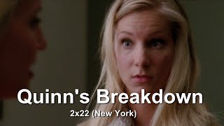 GLEE Quinn Has a Break Down  New York Season Finale Subtitled HD [upl. by Llig]