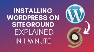 How To Install WordPress On SiteGround 2024 [upl. by Root236]