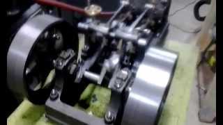 Muncasters Joy valve stationary engine 2nd run on air [upl. by John86]