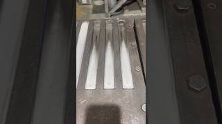 Pouring a tinlead based alloy into 1kg bars moltenmetal work satisfying [upl. by Bernetta]