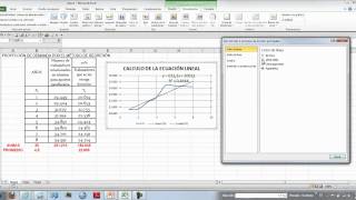 REGRESION Y CORRELACION EN HOJA DE CALCULO EXCEL PARTE 1 [upl. by Liebman564]