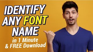 How to Find Font Name from an Image  Identify Font Name  Grow Simply [upl. by Stetson404]