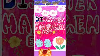 Disaster Management Project File Class 9 Cover Ideas class9socialscience trending [upl. by Moore]