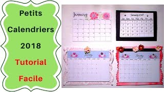 Comment faire un Mini Calendrier  Tutoriel facile [upl. by Eimaj325]