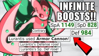 CONTRARY ARMOR CANNON LURANTIS IS BROKEN POKEMON SCARLET AND VIOLET  POKEMON SHOWDOWN [upl. by Zat]