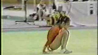 Li Li  1991 World Sports Fair EF  Floor Exercise [upl. by Alfi82]