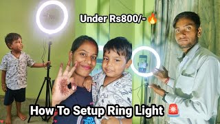 Best Ring Light With Stand Under Rs800😱Amazon Ring Light With Three Mode🔥How To Setup Ring Light [upl. by Stromberg]