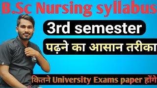 nursing course  bsc nursing 3rd semester syllabus  bsc syllabus 3rd year  bsc nursing course [upl. by Dora]