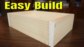 How To Make A Wooden Box For Beginners  The Simple Way [upl. by Homer]