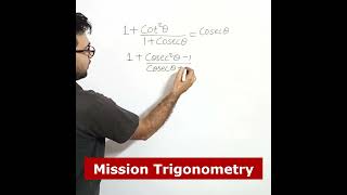 Trigonometric identities  Trigonometry  Class 10  CBSE  ICSE  Maths shorts [upl. by Cally]