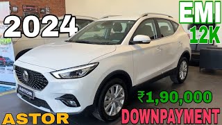 मात्र ₹19 लाख में 2024 New MG Astor SHINE 🥳  Downpayment amp EMI Price 😱 New MG ASTOR [upl. by Osmond]