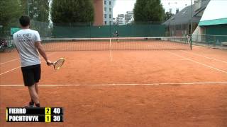 MY TENNIS VIDEO  Andrea FIERRO vs Krystyna POCHTOVIK  1 set with stats [upl. by Anerdna]