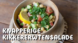 Recept knapperige kikkererwten salade [upl. by Meredithe635]