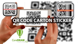 CorelDraw X8 Carton QR Code Sticker [upl. by Linda]