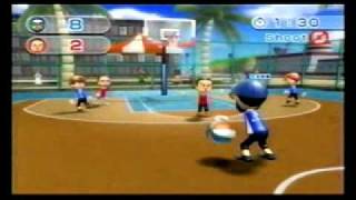 Wii Sports Resort Basketball vs Shinta  Level 2500  2011 [upl. by Aydin]