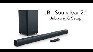 JBL Soundbar 21 with Wireless Subwoofer Unboxing amp Setup  Digitin [upl. by Niram174]