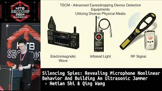 HITB2024BKK D1 Revealing Microphone Nonlinear Behavior and Building an Ultrasonic Jammer [upl. by Amsirak]