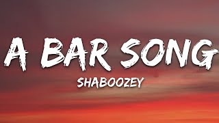 Shaboozey  A Bar Song Tipsy Lyrics [upl. by Wittie]