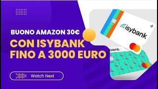 ISYBANK 30€ in REGALO per TUTTI ✅ [upl. by Pablo]