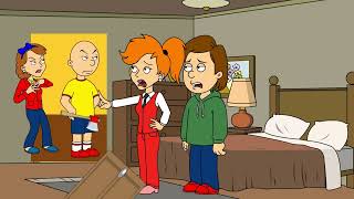 caillou cosplays as heres johnny while boris cheats on doris over ms martindoris beats up them 2 [upl. by Nilerual]