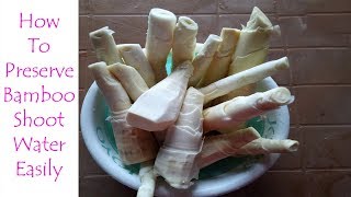 How To Preserve Bamboo Shoot Water Easily  Imchen Kitchen [upl. by Acinorahs]