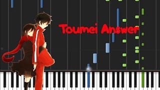 透明アンサ  Toumei Answer Piano Cover Tutorial ♫ [upl. by Nitaf]