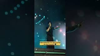 Diljit Dosanjh Defends Fan girl Crying At His Concert 🖤 Diljit hyderabad Live Show diljitdosanjh [upl. by Aneelehs207]