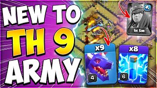 No Heroes No Problem New to TH9 Dragon Attack Strategy for War in Clash of Clans [upl. by Faux295]