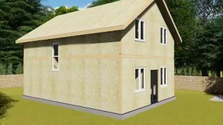 SIP Structural Insulated Panel animation SLAURSCOM [upl. by Eugatnom233]