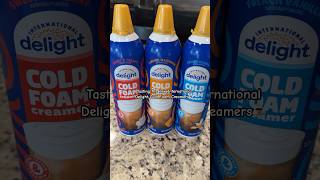 International Delight Cold Foam Creamer Review coffeetime dailyvlog minivlog coffeelovers [upl. by Rother523]