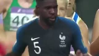 LA CÉLÉBRATION DE UMTITI APRÈS SON BUT FACE À LA BELGIQUE 🤣 [upl. by Erotavlas]