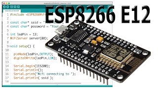 Getting started with NodeMCU or ESP8266 12E using Arduino IDE [upl. by Rheims]