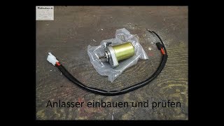 Roller AnlasserElektrostarter einbauen und prüfen [upl. by Acemat]