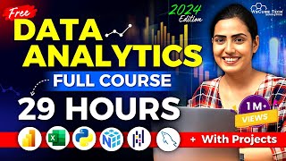 Data Analytics FULL Course for Beginners to Pro in 29 HOURS  2024 Edition [upl. by Anelec]