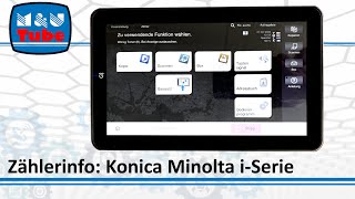 Zählerstände ablesen und ausdrucken Konica Minolta iSerie [upl. by Ardeen579]
