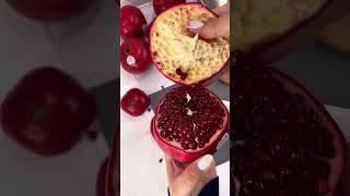 Quick amp Easy Way to Peel Pomegranate easiest method to deseed pomegranates quickly [upl. by Narih]