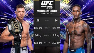 Dricus du Plessis vs Israel Adesanya Full Fight  UFC 305 Fight Of The Night [upl. by Blank]