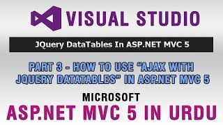 ASPNET MVC 5 Tutorial In Urdu  How to use Ajax with JQuery DataTables [upl. by Selfridge425]