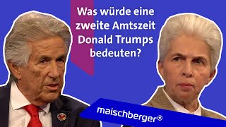 MarieAgnes StrackZimmermann und George Weinberg über Donald Trumps WahlChancen  maischberger [upl. by Anaujahs]