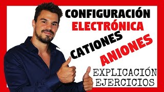 Química CONFIGURACIÓN ELECTRÓNICA de CATIONES y ANIONES IONES ✅ Ejercicios resueltos 👉 Oakademia [upl. by Vance]