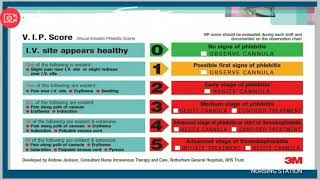 VIP  VISUAL INFUSION PHLEBITIS  SCORE [upl. by Brianne]