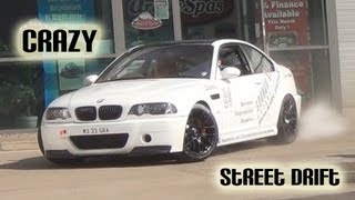 BMW M3 E46 CSL Drifting AWESOME [upl. by Ahsitneuq]