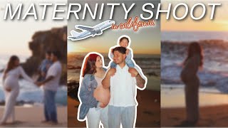 I FLEW TO CALIFORNIA FOR MY MATERNITY SHOOT ✈️ [upl. by Spear]