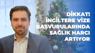 Dikkat İngiltere Vize Başvurularında Sağlık Harcı Artıyor  Son Başvuru 16 Ocak 2024 [upl. by Llehsem]