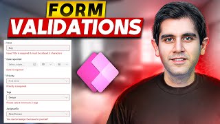 Custom Validations in Power Apps Modern Forms  Tutorial [upl. by Rehpotsyrk]