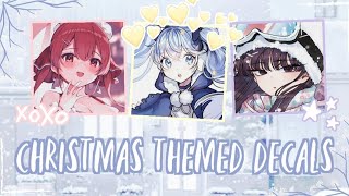 Aesthetic and cute Christmas themed decalsdecal id  For your Royale high journal ♪ヽ･ˇ∀ˇ･ゞ [upl. by Drape881]