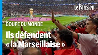 FranceMaroc  des supporters marocains empêchent les sifflets contre la Marseillaise [upl. by Vi]